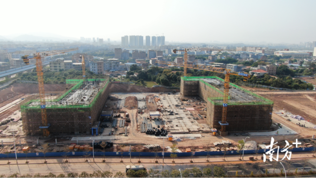 比亚迪汽车零部件项目现场建设图。谢岗宣供图。